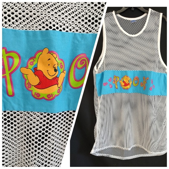 Disney Other - 90's Vintage Disney Winnie The Pooh Dress Cover Up Summer Pool Beach Retro R O/S